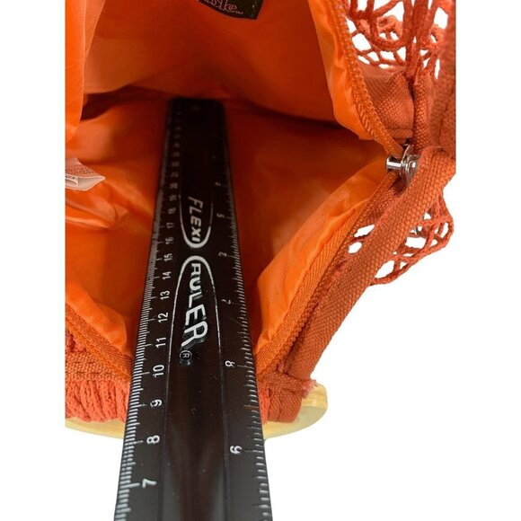 Wild Fable Women's Orange Knitted Handbag - Picture 4 of 6